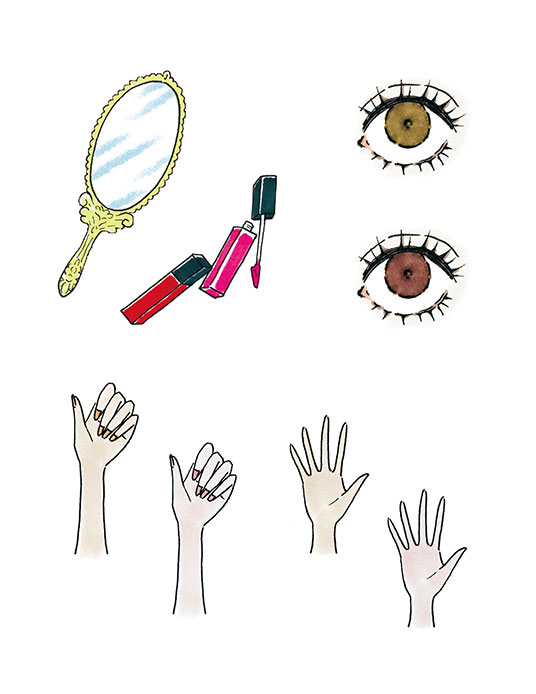 イラストレーター矢野すみれ　主婦の友社 Ray 5月号「パーソナルカラーで選ぶ春Lip」カラー診断イラスト