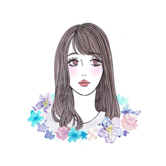 イラストレーター矢野すみれ　主婦の友社 Ray 5月号「パーソナルカラーで選ぶ春Lip」サマータイプイラスト