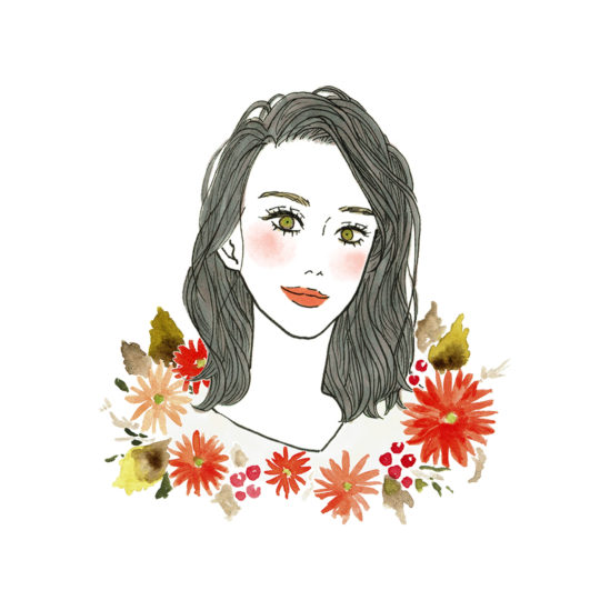 イラストレーター矢野すみれ　主婦の友社 Ray 5月号「パーソナルカラーで選ぶ春Lip」オータムタイプイラスト