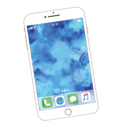 イラストレーター矢野すみれ　JJ2020年4月号「1円でも安くお買い物するために知っておくべきこと」スマホ・iPhoneイラスト